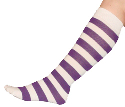 Purple Striped Socks