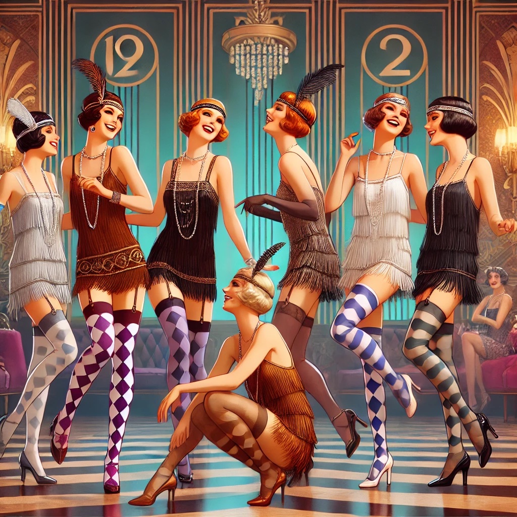 Flappers-During-The-Roaring-20s-Wearing-Thigh-Highs