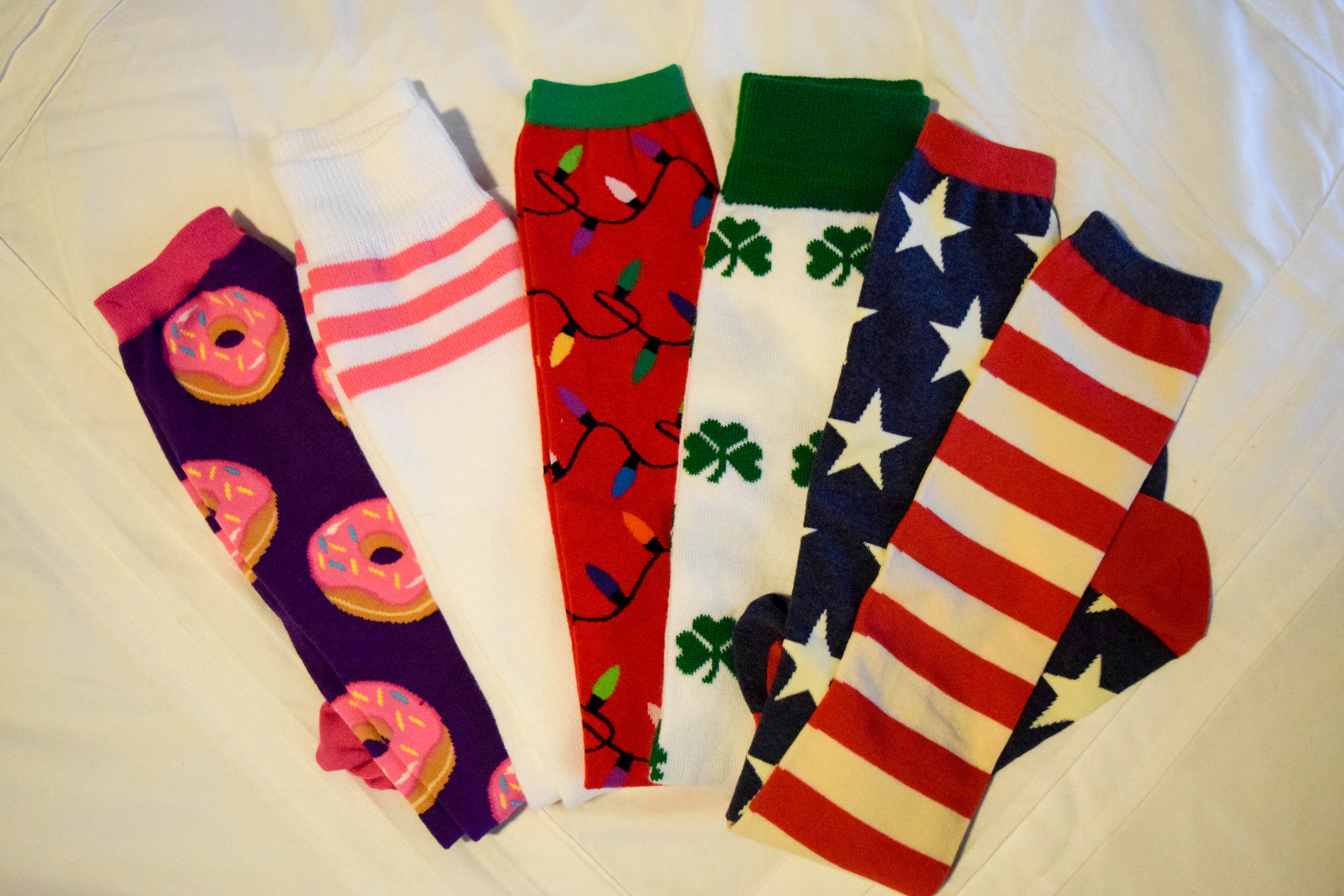 Collection of knee high socks for different occasions