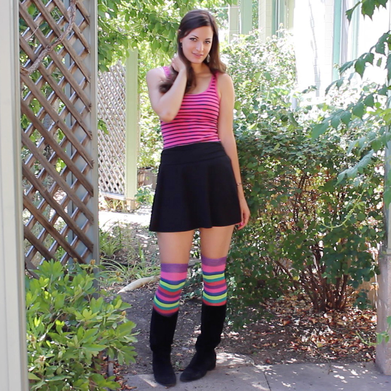 Outfits to wear with thigh high socks best sale